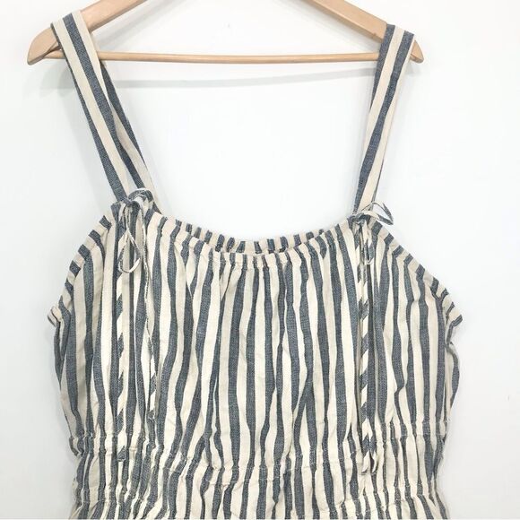 Universal Thread Blue White Striped Nautical Beach Cotton Tank Top - Picture 2 of 11